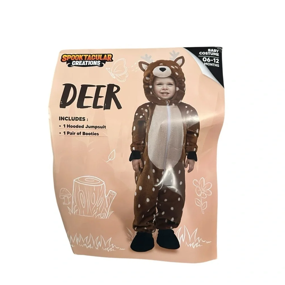 Spooktacular Creations Kids Deer Costume - Brown and White